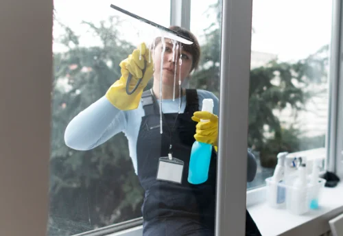 Nettoyage de vitres intérieures et extérieures à la Saussaye